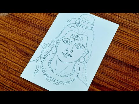 How to draw Mahadev shiva | Lord Shiva drawing tutorial 🙏