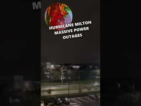 Hurricane Milton Massive Power Damage #hurricane #milton #fyp #shorts #disney #disneyworld