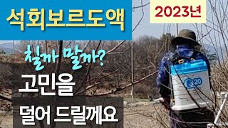 석회보르도액 - 칠까, 말까? 고민을 덜어 드릴께요 #석회보르도액 살포시기와 효과