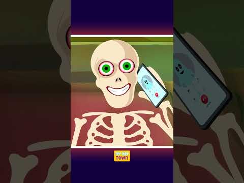 Five skeletons were riding on a bus #ytshorts #shortsfeed #scary #skeletondance  #teeheetown