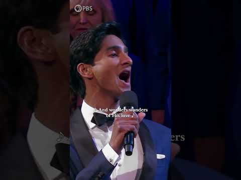 Michael Maliakel sings "Joy to the World" with The Tabernacle Choir at Temple Square 🕊️ #shorts