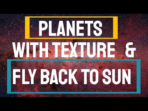 Planets with texture and fly back to sun #solarsystem #planets #sun #astrology #spacefacts