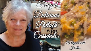 Frugal, Pantry, Potluck Ground Beef and Hashbrown Casserole