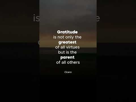 Is Gratitude the Key to All Virtues? - #shorts #gratitudepractice #virtuesofgratitude