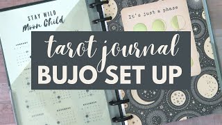 TAROT JOURNAL BUJO SET UP 2023 - PLAN WITH ME BULLET JOURNAL DISCBOUND SYSTEM