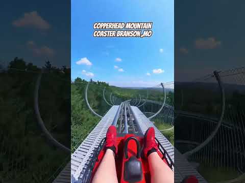 Copperhead Mountain Coaster #coaster #views #ozarks #travel #fast #rollercoaster #bransonmo #ride