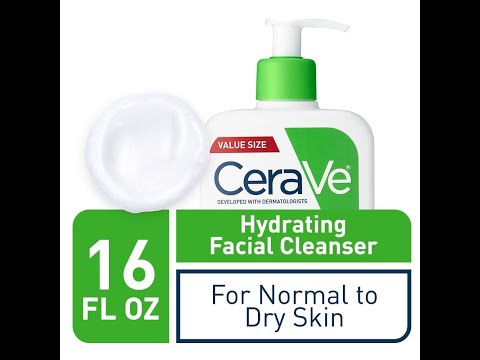 CeraVe Hydrating Facial Cleanser   Moisturizing Non Foaming Face Wash with Hyaluronic Acid, Ceramide