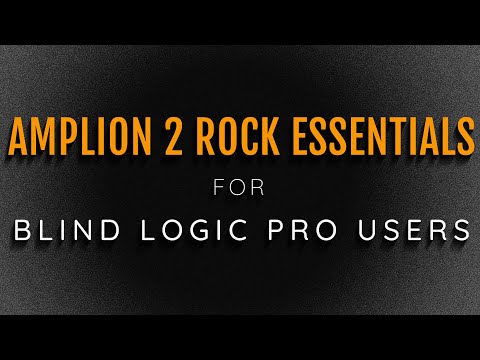 AmpLion 2 Rock Essentials   Part 2 - Checking Out The Sounds With VoiceOver for Blind Logic Users