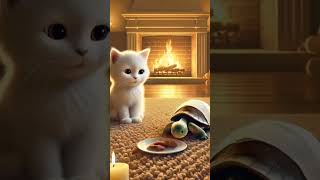 Cats and Turtles: The sea witnesses a warm friendship #aigc #ai视 #shortvideo