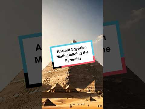 Ancient Math Secrets Behind Egypt's Pyramids! #shorts #historyfacts