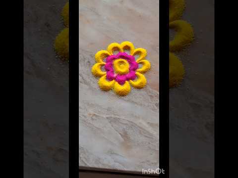 Diwali special easy rangoli ✨️💫 #diwali #rangoli #navratri #shorts #youtubeshorts #diwalirangoli