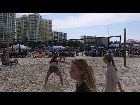 AVP Juniors 2022 East Coast Champs - 18U - Day 1 Pool - Genest/Schrock vs Bolden/Mrukowski - Set 2