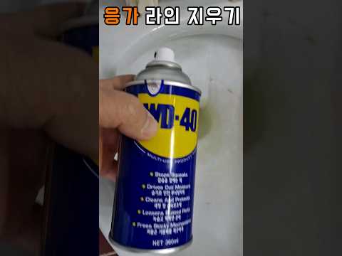 변기 응가 라인지우는법 #WD40 #shorts