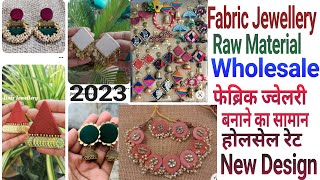 wholesale price Fabric jewellery making raw material| cloth jewellery| fabric earrings| necklace