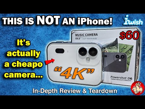 The POWERSHOT D6 "64MP 4K" is a Cheapo Camera that looks like a Mini iPhone! (iWish)