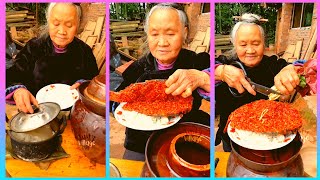 Asian Village Life-Grandma Cooking Fish-Sweet Moment in Life -#Shorts 🎬 1