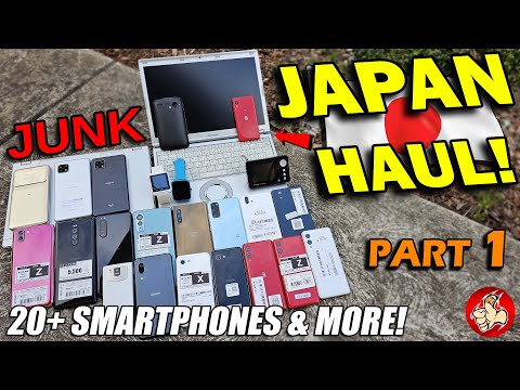 SMOOREZ JAPAN HAUL Part 1 - 20+ JUNK Smartphones & More! (Rambly Show & Tell)