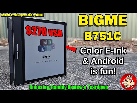 The BIGME B751C is a Color E-Ink Android Tablet that's cool but it's a bit lacking and pricey...