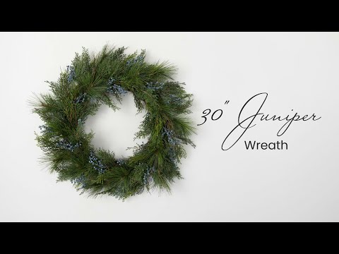 30" Juniper Wreath