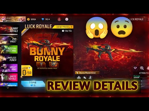 Free Fire Max - Bunny Royal G36 Gun Skin | Gloo Wall x Backpack | Full Review Details | Darknexx6 YT