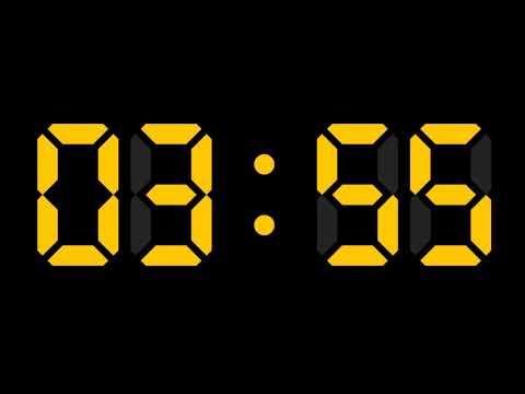 COUNTDOWN TIMER ( v 702 ) 10 min DIGITAL  4k