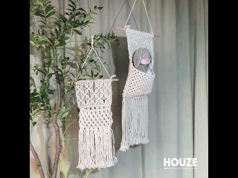 HOUZE | Natur Urverk Knitted Wall Basket