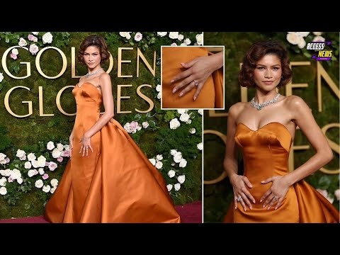 🔥 Zendaya Stuns at the Golden Globes—With a Mystery Ring! 💎👀