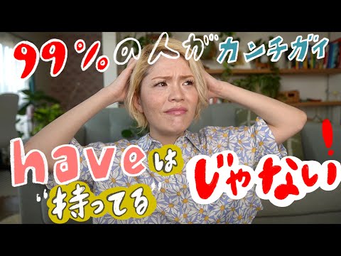 知らないと損！haveの本当の使い方