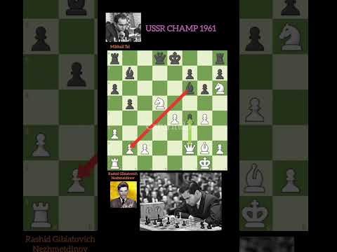 Duel Agresif Dalam Sejarah Catur Rashid Nezhmetdinov Vs Mikhail Tal (1961) #chess  #viral #fyp