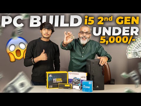 Under Rs 5,000/- 🔥 Budget PC Build intel i5 2nd Gen 2024 🔥 Full Testing Video