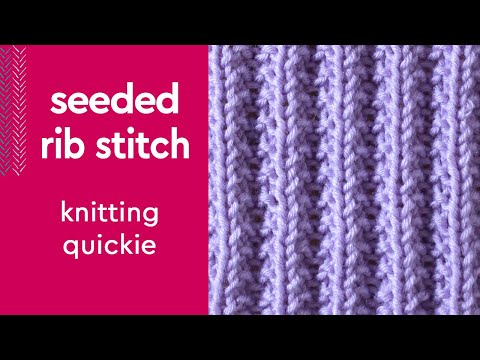 My Fancy Seeded Rib Stitch #shorts #knitstitchpattern #knittingstitches