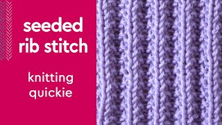 My Fancy Seeded Rib Stitch #shorts #knitstitchpattern #knittingstitches