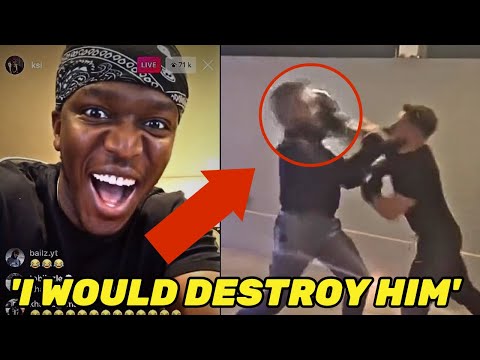 KSI Laughs AT Andrew Tate NEW Sparring Footage