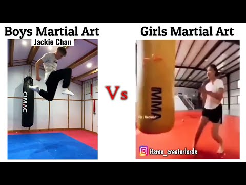 Boys Martial Art Vs Girls Martial Art !! Memes #viralmemes #meme