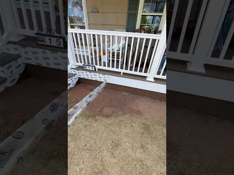 Front Porch ASMR #asmr #diy #construction #constructionasmr #bluecollar ​⁠@AZEKExteriors