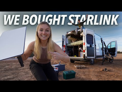 THE FINAL VAN LIFE UPGRADE | We Install Starlink in our Van