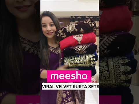 Huge Meesho Wedding Velvet Suit Haul #meesho #shorts