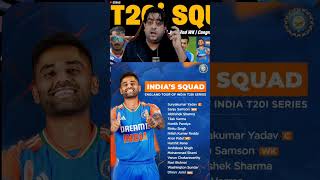 India T20 squad 2025 😈 #youtubeshorts #cricket #trending #t20series #indvseng