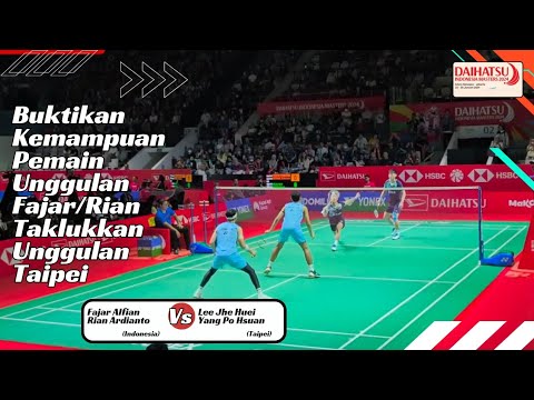 Fajar Alfian/Rian Ardianto (INA) Vs Le Jhe Huei/Yang Po Hsuan (Taipei) | Indonesia Masters 2024.