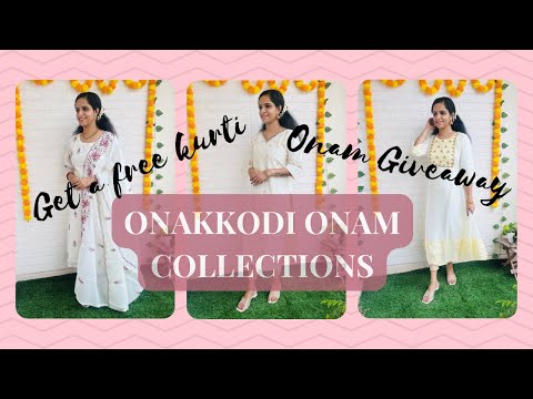 Onam Collections❤️Get free Kurti❤️Onam Special Giveaway Giveaway😍🥰🌸