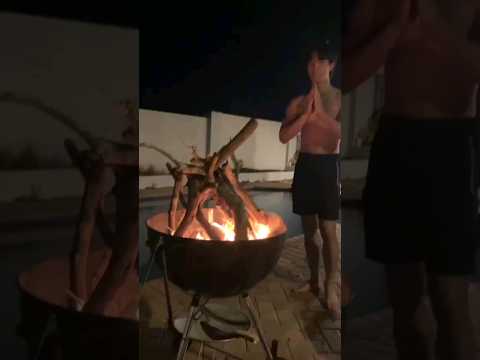 backyard fire bending #shorts