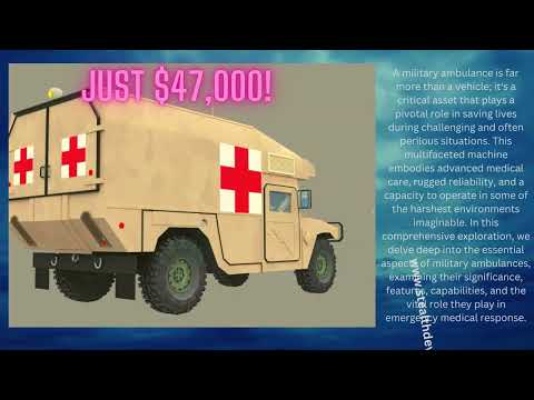 Military Ambulance: Your Lifesaver on Wheels for Just $47,000! #shorts #humvee #military #reels