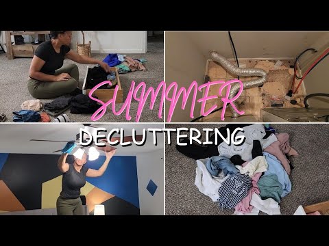 DECLUTTER + CLEAN | SUMMER VLOG | GETTING RID OF OLD CLOTHES