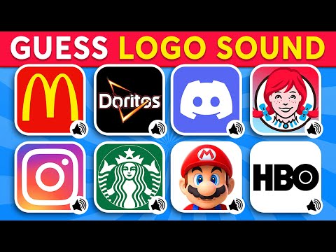 Guess The Logo Sound 🔥🔊 McDonald's, Super Mario, Starbucks, Discord,... | Logo Quiz 2024