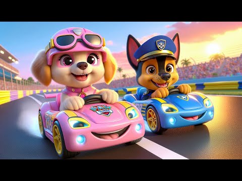 Paw Patrol Ultimate Rescue | CHASE VS SKYE : Who's Winning This Race? Funny Story | Rainbow 3