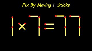 Germany | Fix The Equation by moving 1 stick | Improve IQ | Matchstick Puzzle