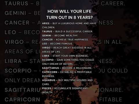 How Will Your Life Turn Out in 8 Years  #astrology #zodiac