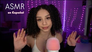 ASMR en Espanol | Tapping, Skin Sounds & Spanish Whispers for Sleep and Tingles✨⭐️ + Mouth Sounds 💕