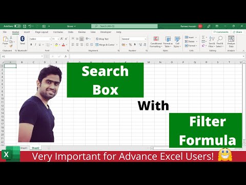 How to Create Search Box in Excel and Link with Cell | Filter Formula link with Search Box