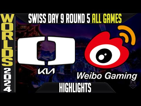 DK vs WBG Highlights ALL GAMES LoL Worlds 2024 Swiss Stage Day 9 Round 5 Damwon KIA vs Weibo Gaming